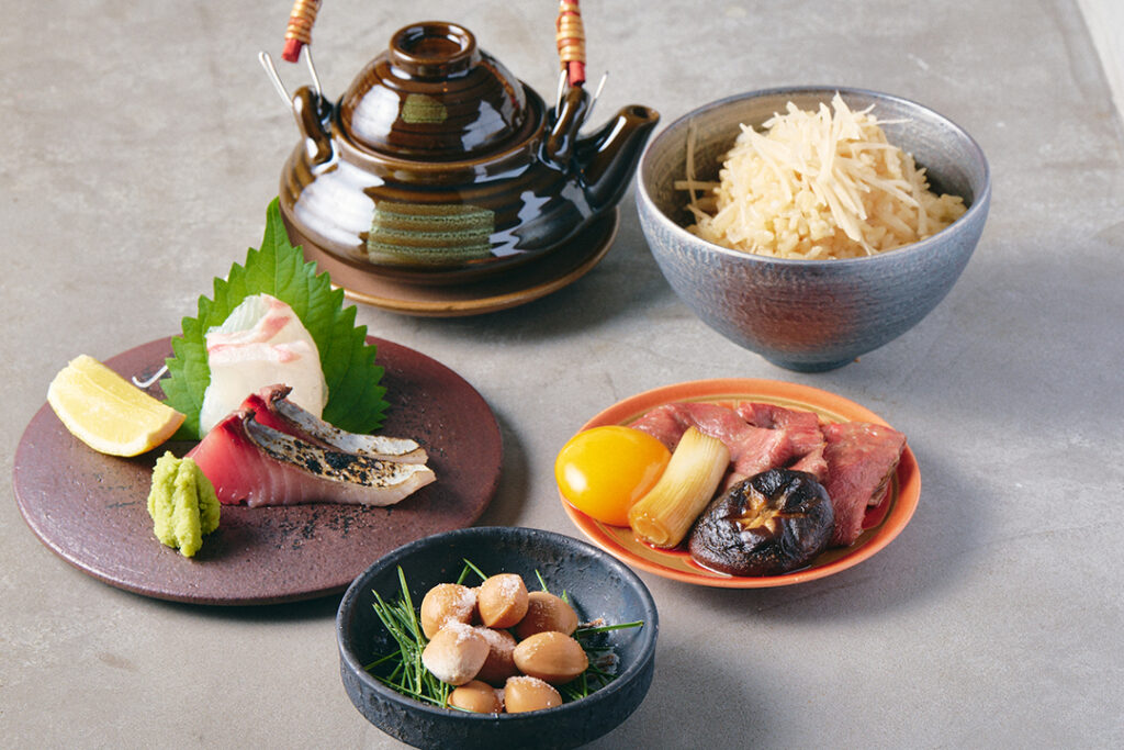 月替りコースのご案内『9月:白露 秋の味覚 松茸土瓶蒸し』