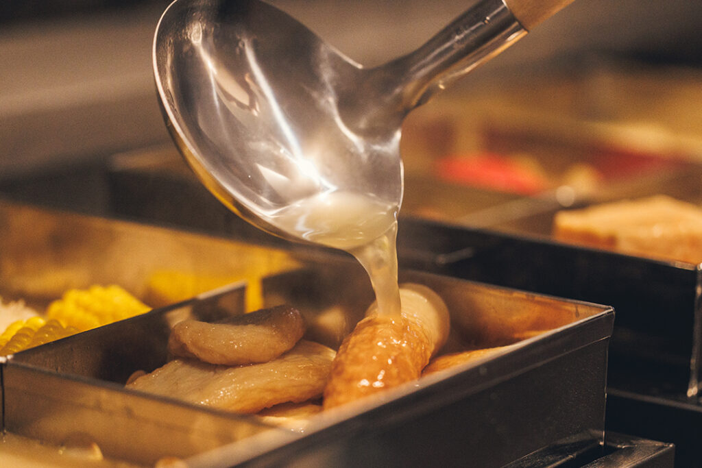 月替りコースのご案内『1月:大寒 ずわい蟹 甲羅焼き・おでん』